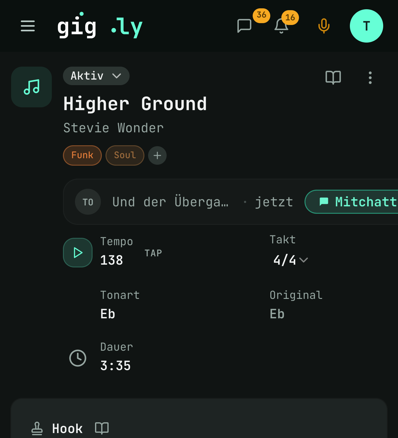 Am Song hängt alles, was zu ihm gehört.